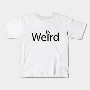 Weird artistic typography design Kids T-Shirt